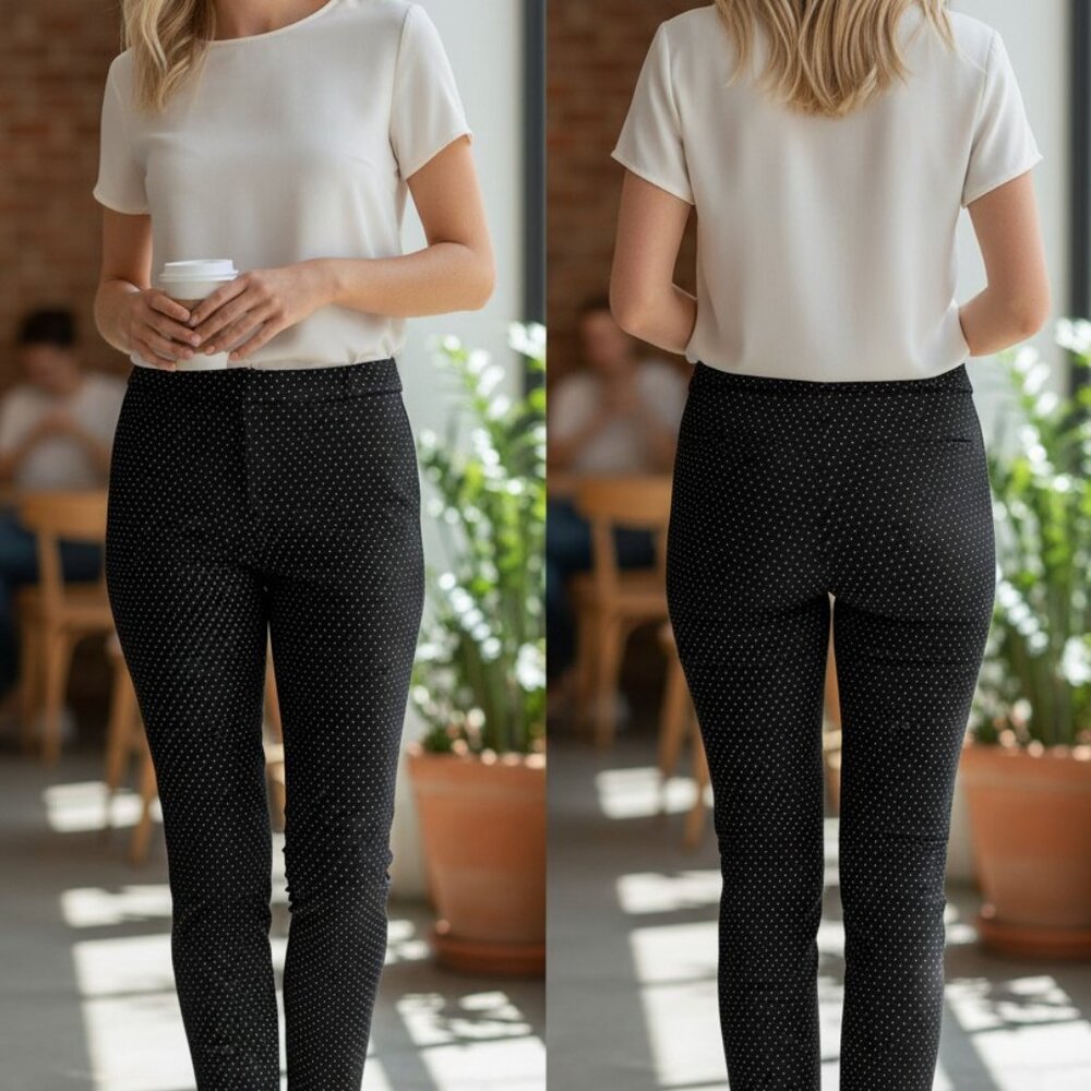 Philosophy Republic Clothing Womens‎ Black & White Polka Dot Pants Size L